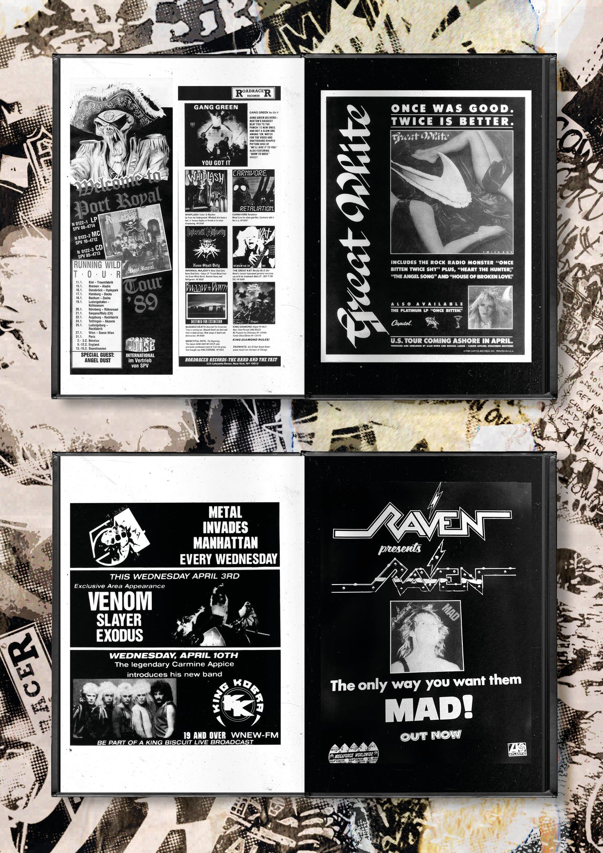 Heavy Metal Advert Artworks