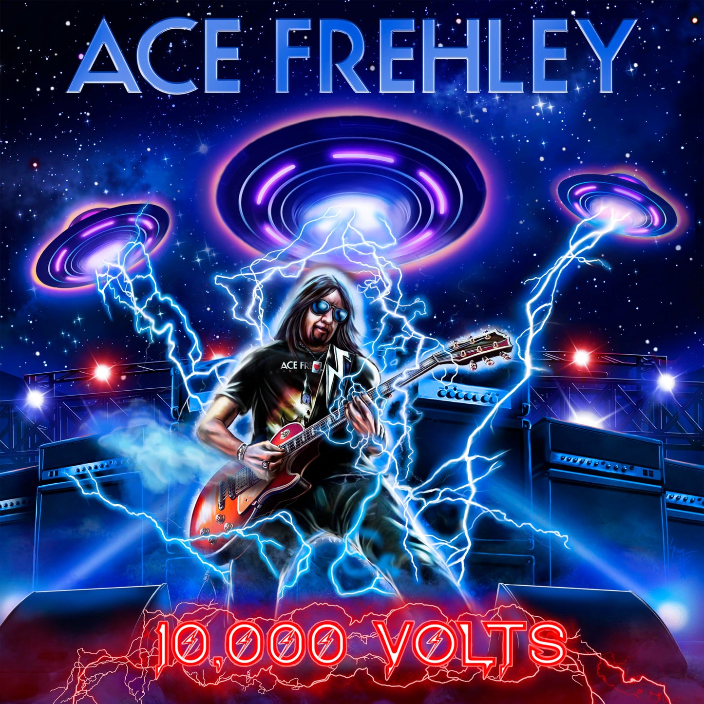 Ace Frehley, 10,000 Volts – Dragon’s Den Red Vinyl LP