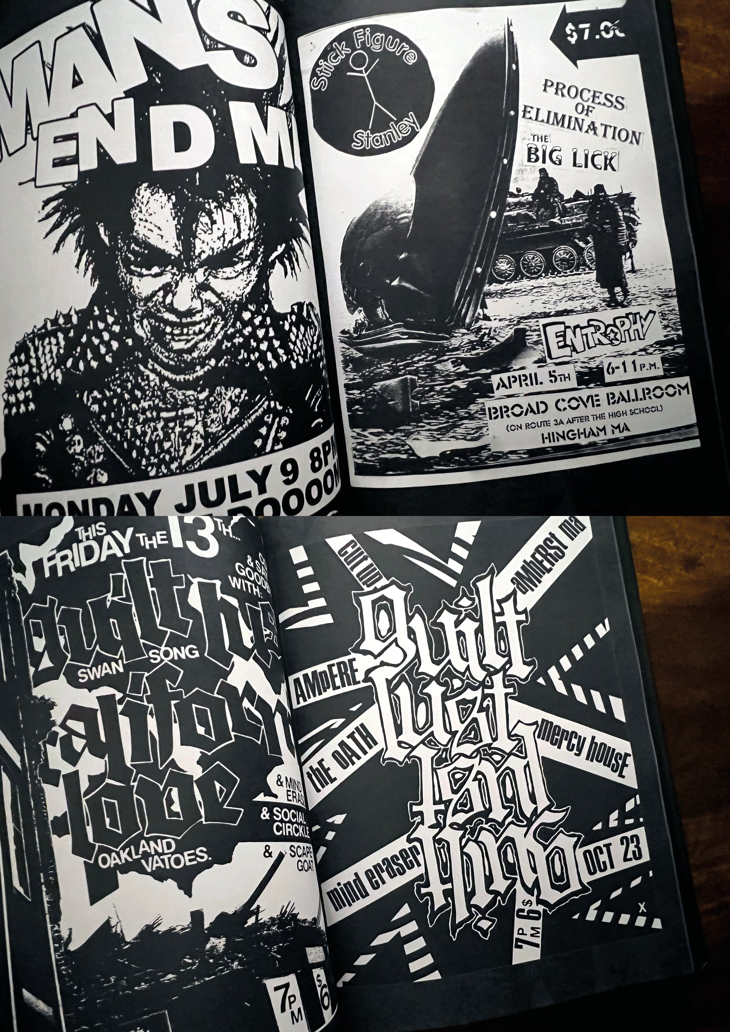 Punk & Hardcore Flyers on the Wall vol.1
