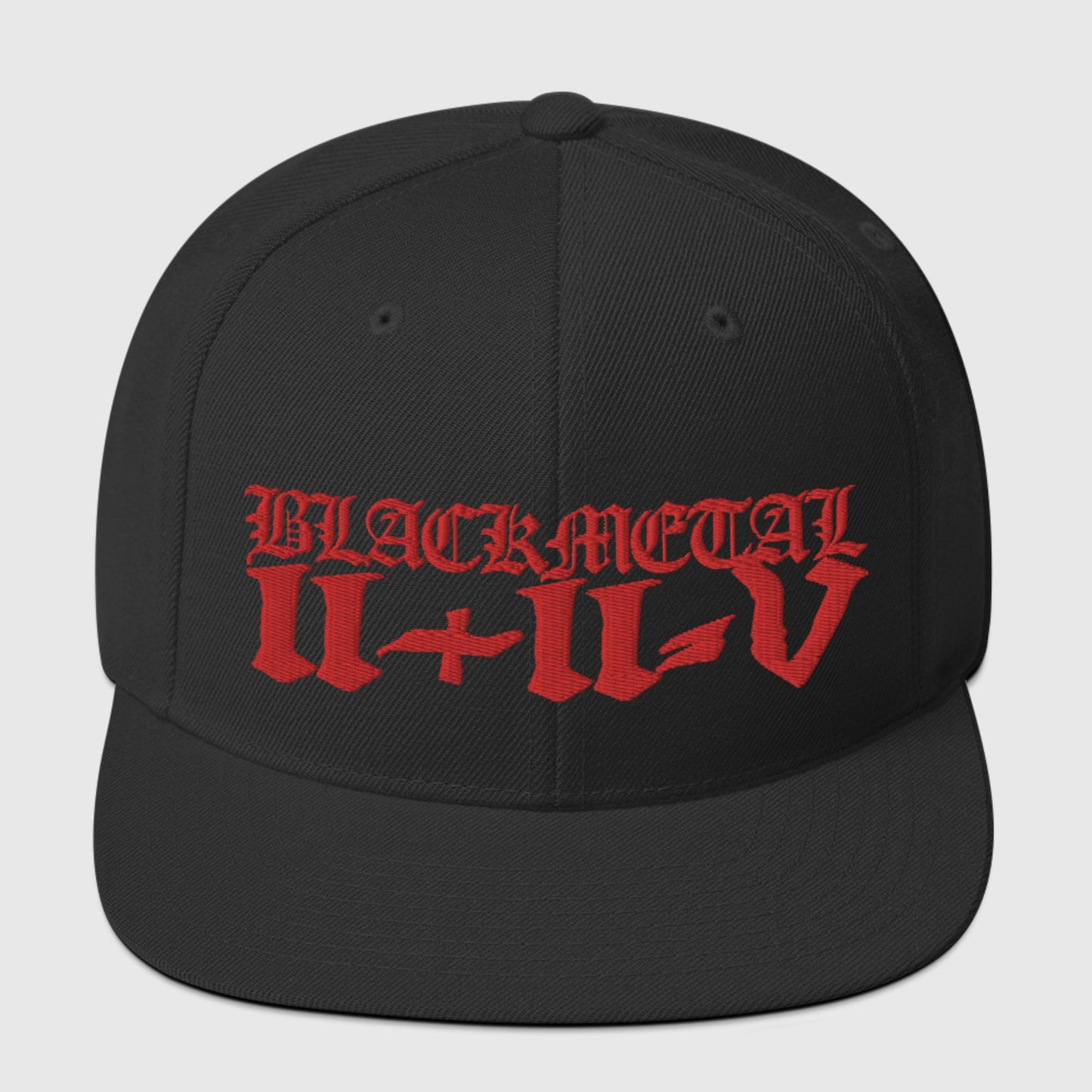 Black Metal 2+2=5 Snapback Hat